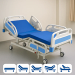 ICCU Full Fowler Hospital Bed Butterfly Panel, 5-Function Electric