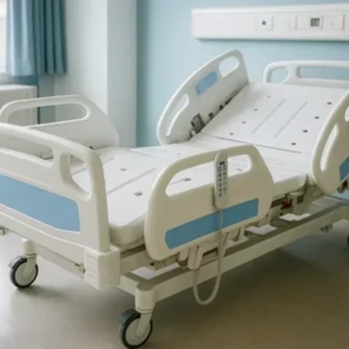 ICCU Full Fowler Hospital Bed Butterfly Panel, 5-Function Electric Rental - Image 4