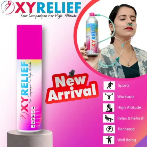 Oxy Relief Portable Oxygen Canister with Nasal Cannula - 9 Liters Rental - Image 4