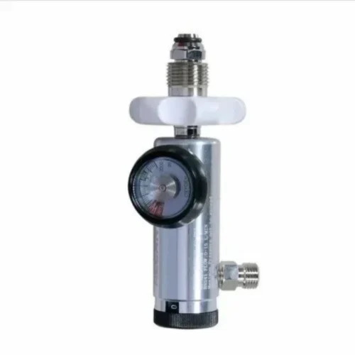 Oxykit Bullnose Oxygen Regulator Al-Can Brass 0-15 LPM with Adapter Rental